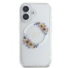 Guess GUHMP16MHFWFCT iPhone 16 Plus 6.7 przeźroczysty/transparent hardcase IML Flowers Wreath MagSafe